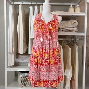 Old Navy Red and Orange Mini Dress